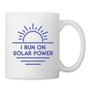 I run on Solar Power - Mug - white - Right