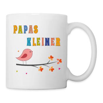 Papas kleiner Spatz - Tasse - Weiß - Rechts