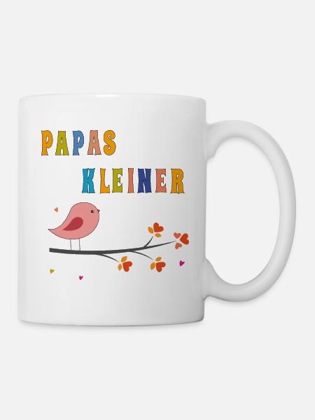 Papas kleiner Spatz - Tasse - Weiß