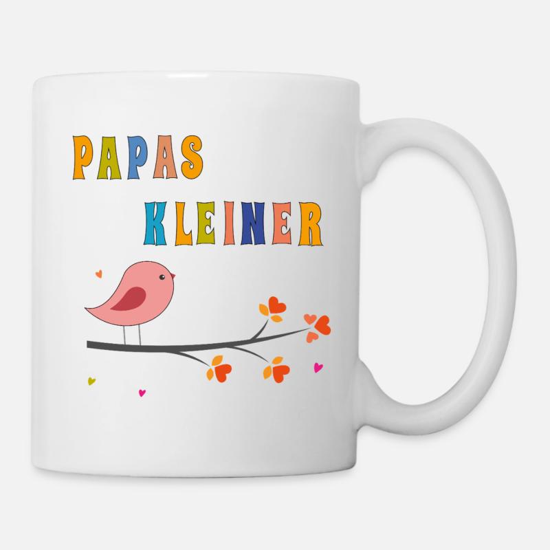 Papas kleiner Spatz - Tasse - Weiß