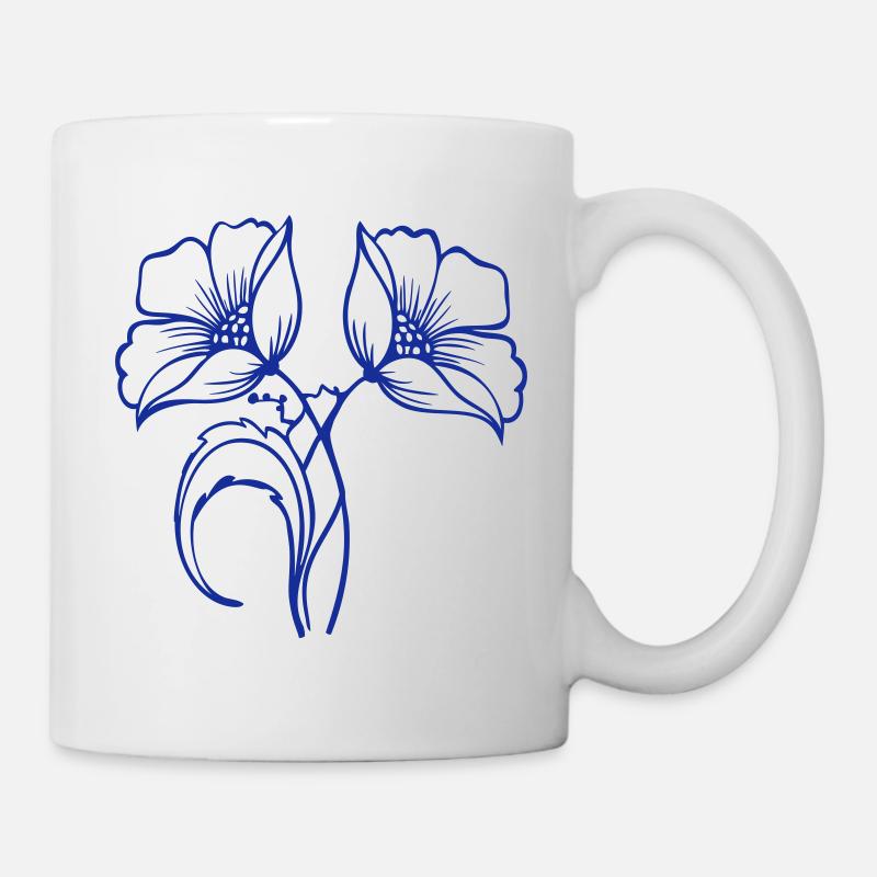 Mohnblume - Tasse - Weiß