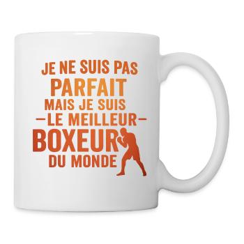 Pas parfait boxeur idée cadeau Boxe Humour Sport - Mug blanc - blanc - Droite