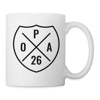 Opa 2026 Wappen - Tasse - Weiß - Rechts