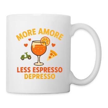 Lebensfreude im Drinks-Design - Tasse - Weiß - Rechts