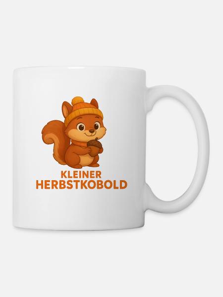 Kleiner Herbstkobold - Tasse - Weiß