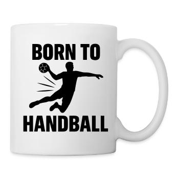 Né pour le Handball Cadeau pour handballeur - Mug blanc - blanc - Droite
