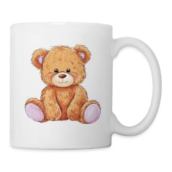 Mignon bébé ours en peluche - Mug blanc - blanc - Droite