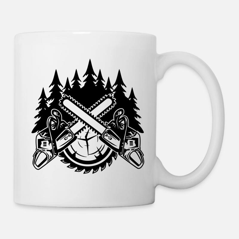 Motorsägen - Tasse - Weiß