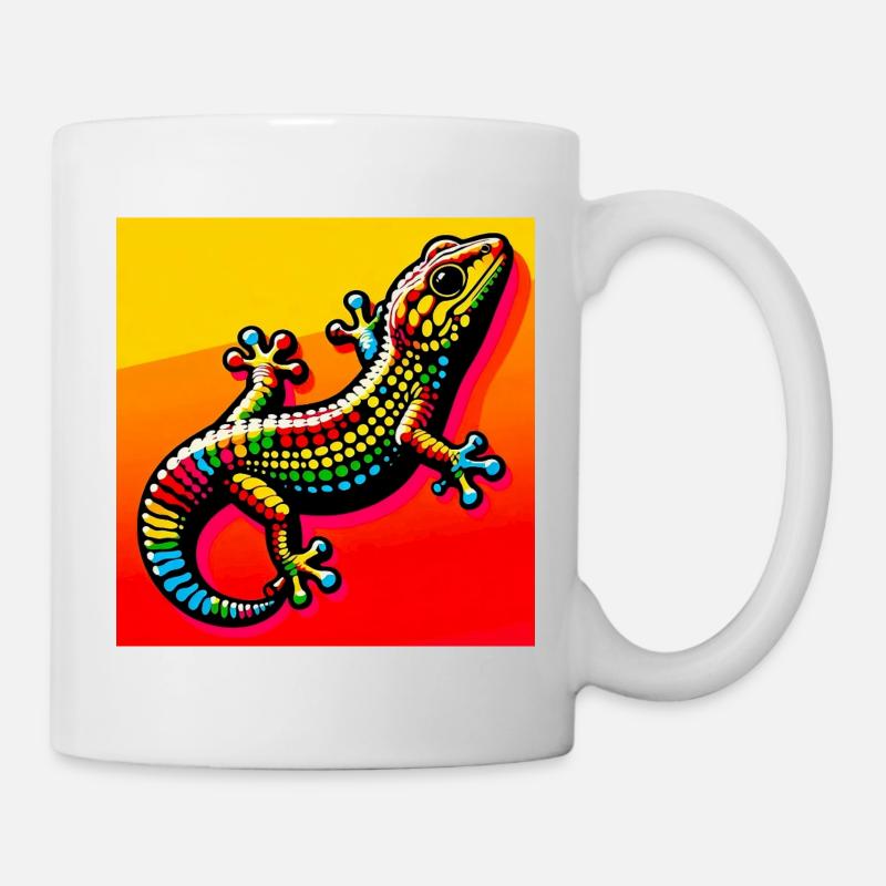 Gecko - Tasse - Weiß