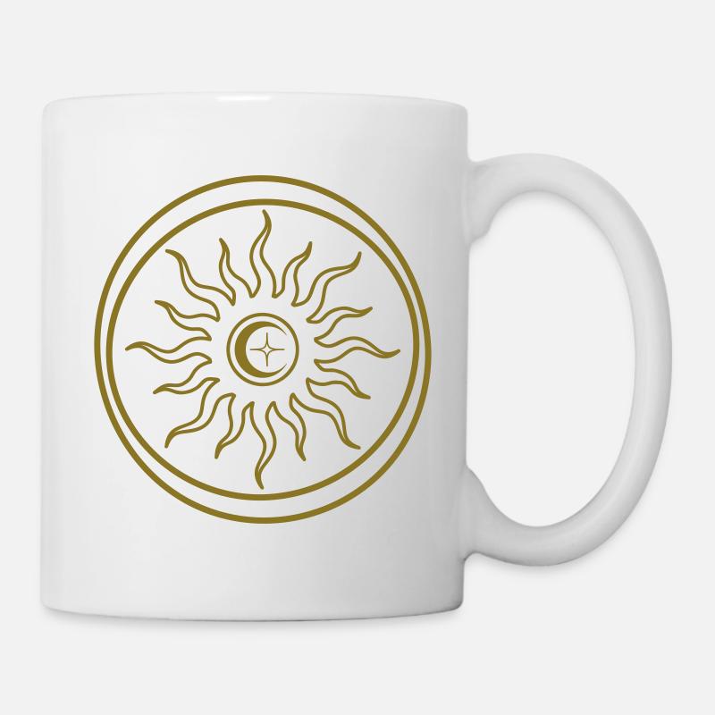 Celestial Mystic Sun and Moon 3 - Mug - white