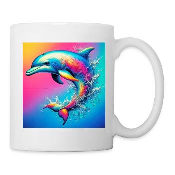dauphin - Mug blanc - blanc - Droite