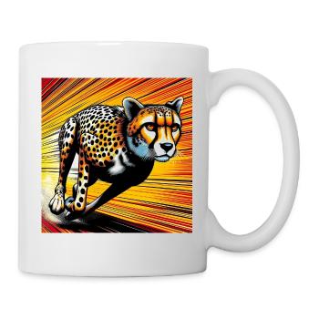 Gepard - Tasse - Weiß - Rechts