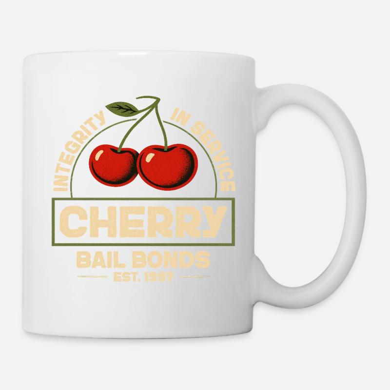 Intégrité en service Cautionnement de Cherry EST. 1997 - Mug blanc - blanc