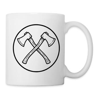 Cross axes - Mug - white - Right