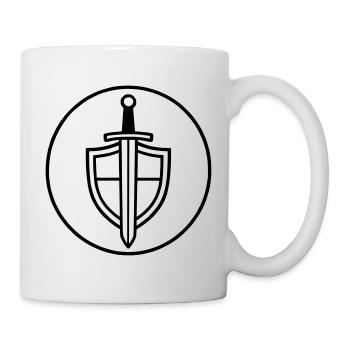 Épée et bouclier - Mug blanc - blanc - Droite