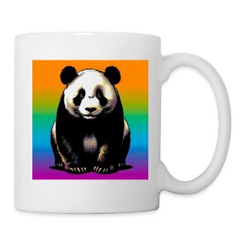 Panda - Tasse - Weiß - Rechts