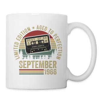 Born in September 1966 Vintage 1966 - Mug - white - Right
