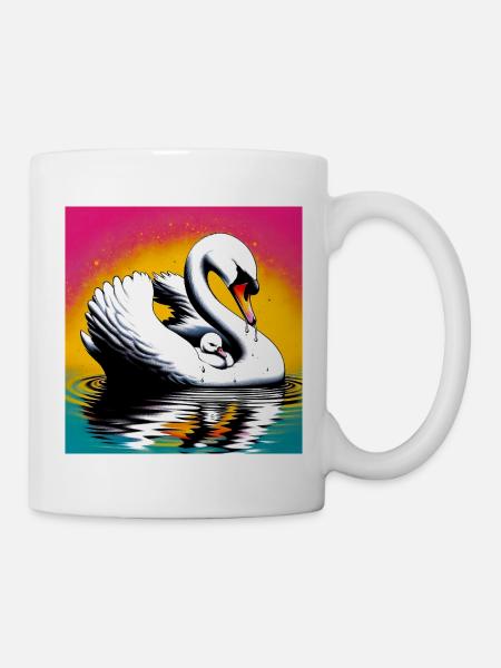 Schwan - Tasse - Weiß