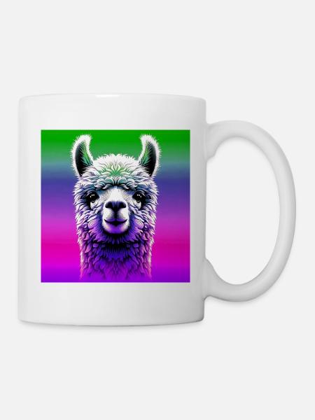 Alpaka - Tasse - Weiß