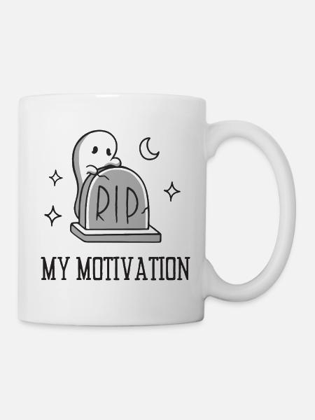 RIP Ma motivation - Mug blanc - blanc