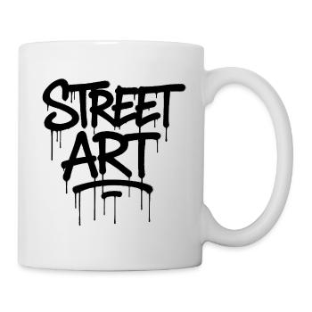 Graffiti tag street art - Mug - white - Right