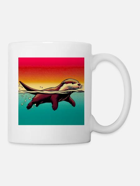 Otter - Tasse - Weiß