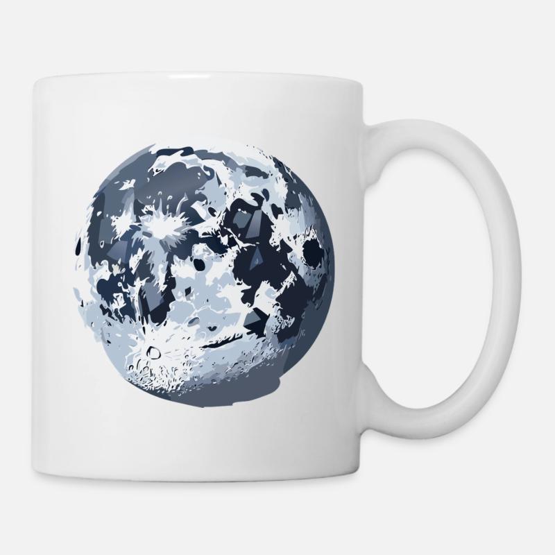Mond - Tasse - Weiß