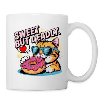 Sweet But Deadly Cat Donut - Mug - white - Right