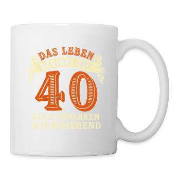 La vie commence à 40 ans pour votre 40e anniversaire - Mug blanc - blanc - Droite