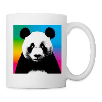 Panda - Tasse - Weiß - Rechts