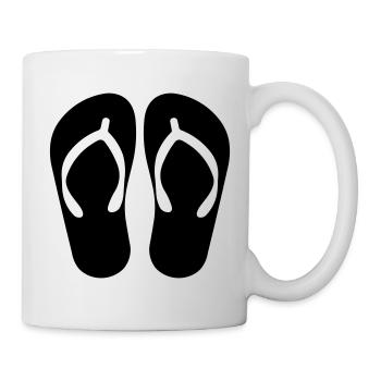Flip-Flops - Tasse - Weiß - Rechts
