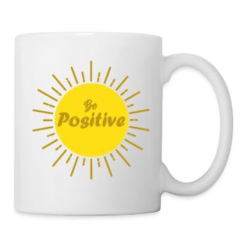 Be Positive Sun and Good Wave Positivity Gift - Mug - white - Right
