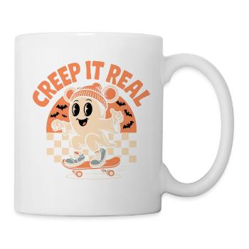 Creep It Real Ghost Skateboard - Tasse - Weiß - Rechts