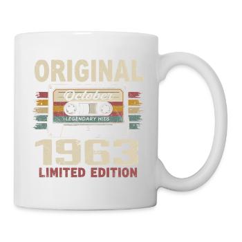 Born in October 1963 | Vintage Gift October 1963 - Mug - white - Right