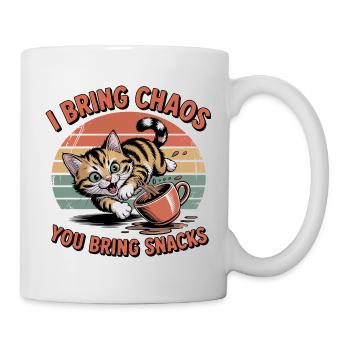 Chaos Cat and Snacks - Mug - white - Right