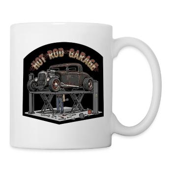 Design de garage Hot Rod rétro - Mug blanc - blanc - Droite