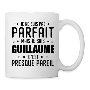 Guillaume : authentique, imparfait, top, fier - Mug blanc - blanc - Droite