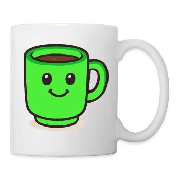kaffeetasse-smile-cartoon - Tasse - Weiß - Rechts
