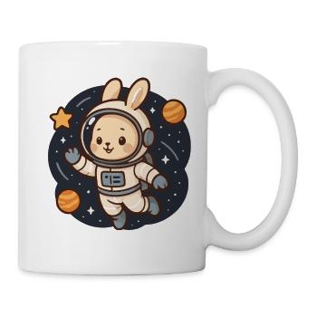Weltraumhase in Astronautenanzug - Tasse - Weiß - Rechts