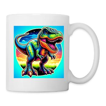 Dinosaurier - Tasse - Weiß - Rechts