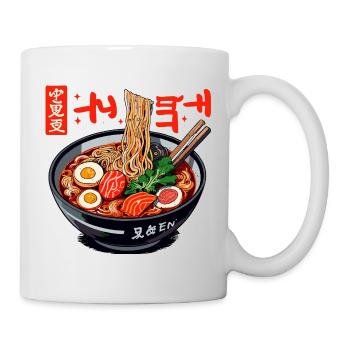 Vivid Ramen Bowl Illustration - Mug - white - Right
