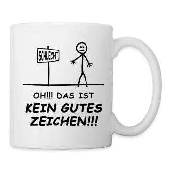Oh that's not a good sign Funshirt - Mug - white - Right