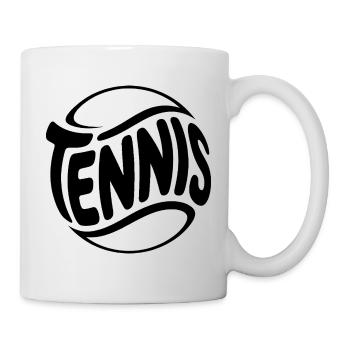 Tennis Logo - Cool Sports Logo - Tasse - Weiß - Rechts