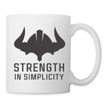 Shield of Power Emblem Design - Mug - white - Right