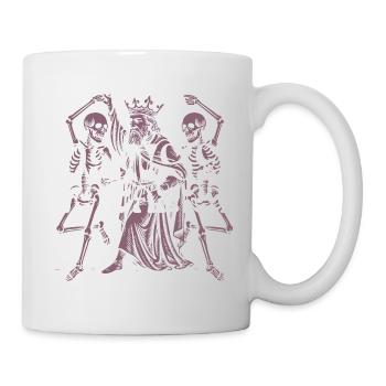   Regal Skeleton King T-Shirt Design - Mug - white - Right