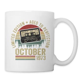 Classic Car October 1973 Birthday Gift October - Mug - white - Right