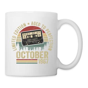 Vintage Car October 1967 Birthday Gift October - Mug - white - Right
