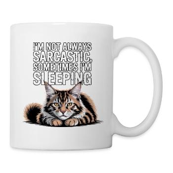 Sarcastic Cat Sleep - Mug - white - Right