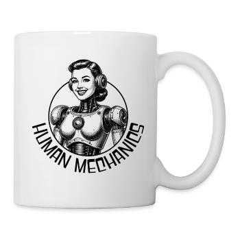 Mechanischer Mensch - Tasse - Weiß - Rechts