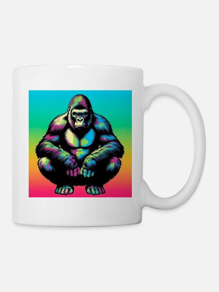 Gorilla - Tasse - Weiß